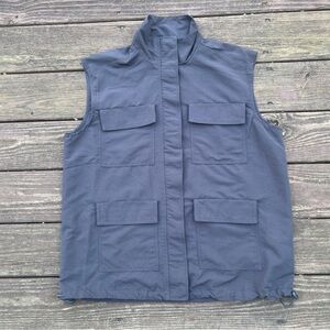 H&M Divided Men’s Charcoal Gray Outdoors Utility Gorpcore Lined Casual Vest|Sz:S